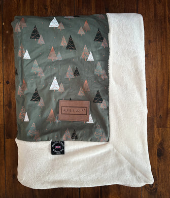 *NEW* Christmas Blanket - Sage