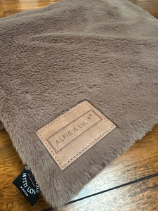 *NEW* Luxury Faux Fur Dog Blanket - Mocha