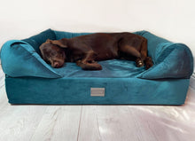 Load image into Gallery viewer, *REDUCED PRICE* MEDIUM Teal Lounger - Topper not attached